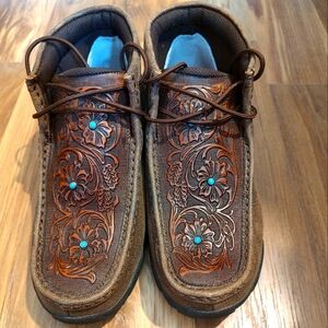 Women's Twisted X Chukka Driving Moccasins Size 7.5M